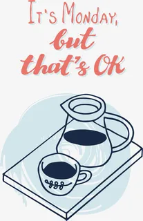 玻璃茶具矢量图免抠