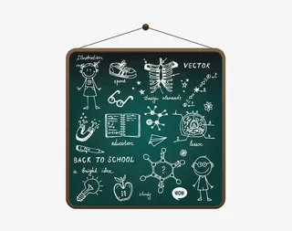 挂着的小黑板免抠