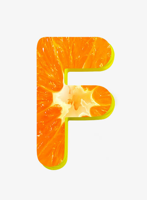 橙子字母f免抠
