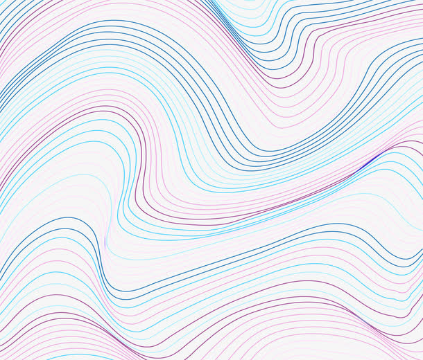 科技感线性花纹免抠