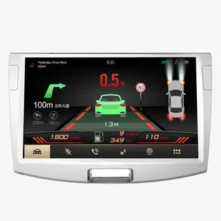 宽形屏幕汽车导航免抠