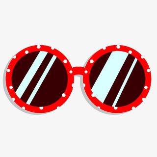 卡通可爱墨镜贴纸免抠