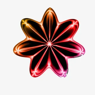 发光五角星效果免抠