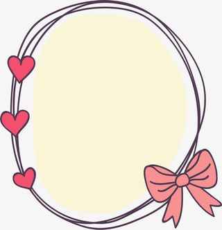 手绘红色爱心免抠