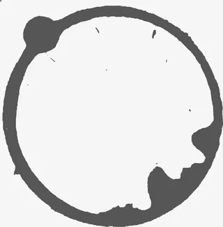 中国风传统墨迹圆免抠