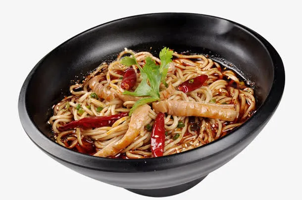 香辣肥肠粉营养食物免抠