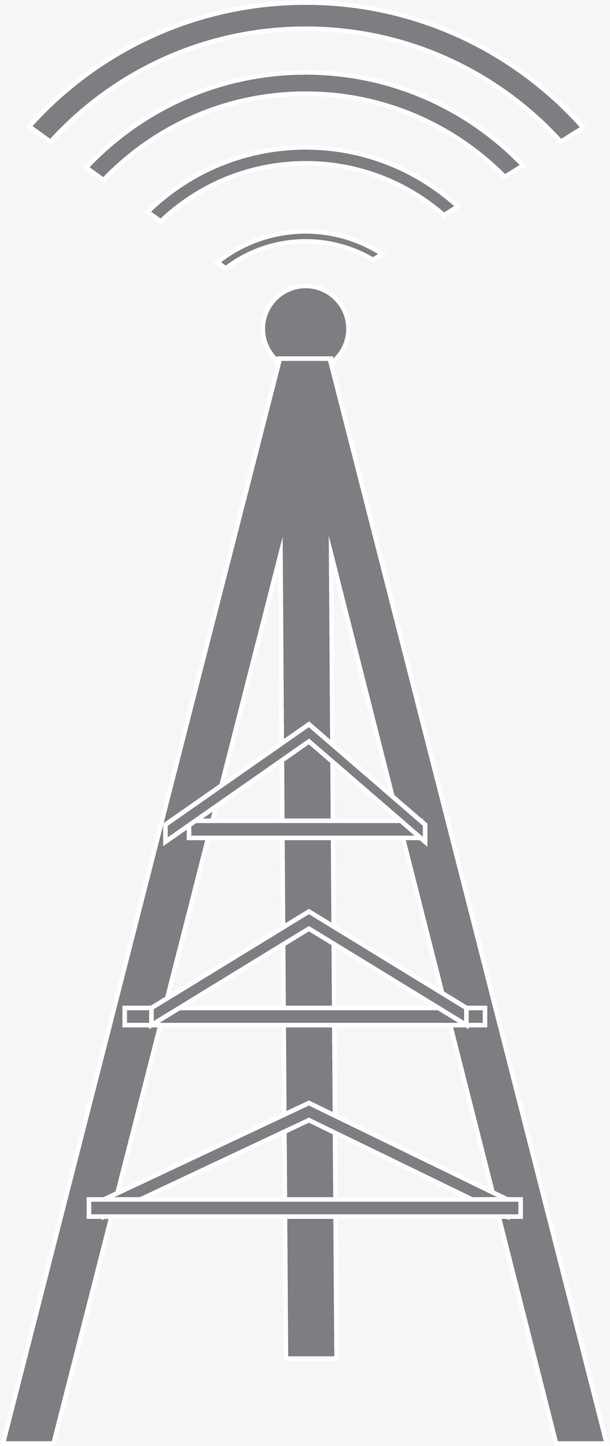 灰色扁平无线网基站免抠