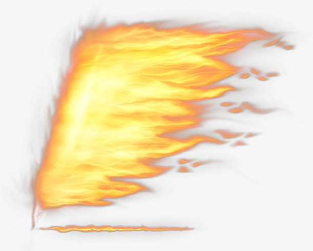 被风吹的火免抠