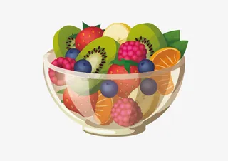 水果拼盘矢量免抠