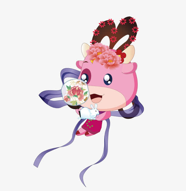 手绘兔子免抠