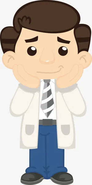 手绘卡通医生人物免抠