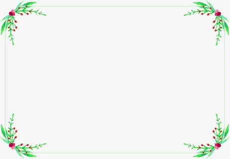 绿色清新花朵框架免抠