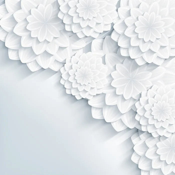 唯美白花底纹背景高清