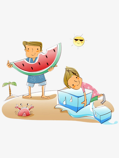 夏日的时光免抠