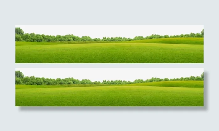 绿草地全景海报素材免抠