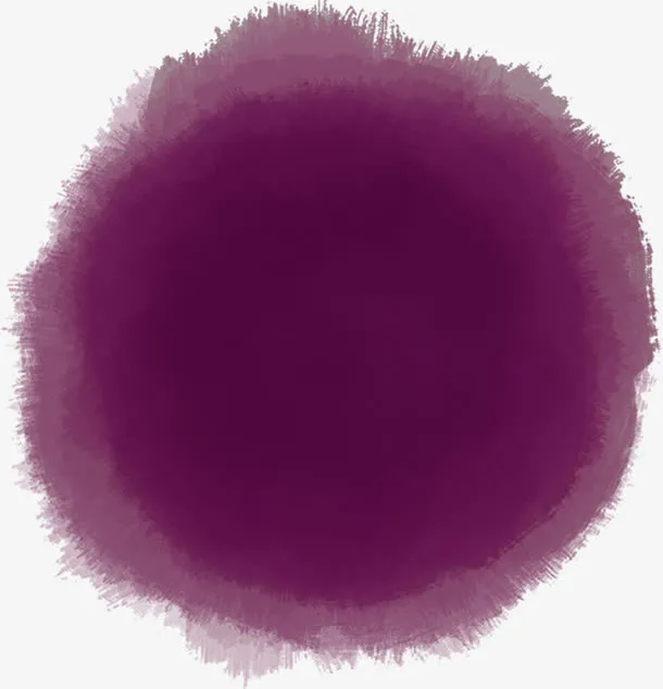 紫色墨迹中秋节贺卡免抠