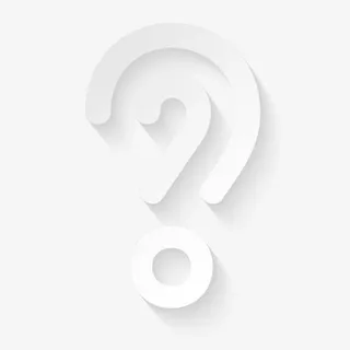 问号立体字体免抠