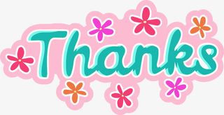 卡通thanks标签免抠