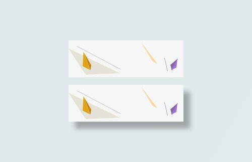 白色三角彩色菱形点缀免抠