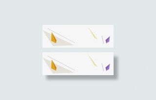 白色三角彩色菱形点缀免抠