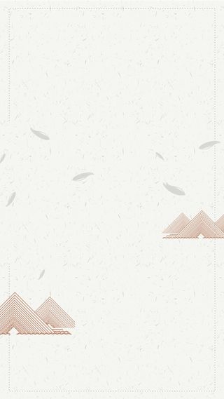 灰色中国风手绘落叶秋季上新PSD分层H5高清