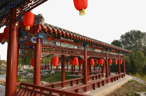 古香古色建筑亭子免抠