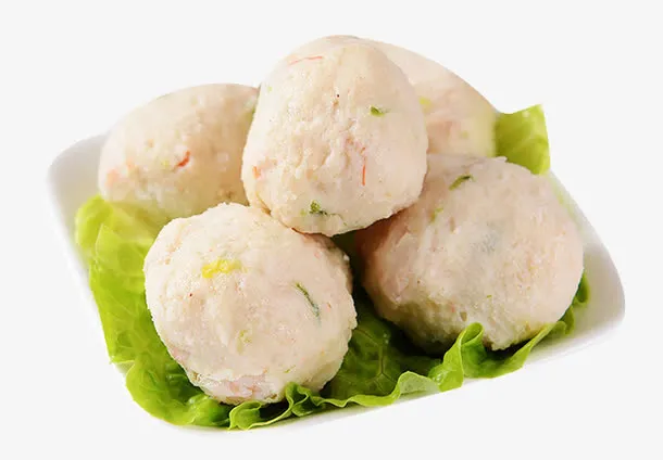 新鲜冷冻虾丸免抠