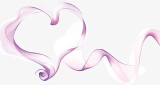 丝带爱心背景七夕情人节免抠