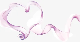 丝带爱心背景七夕情人节免抠