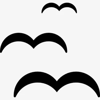 三只海鸥图标免抠