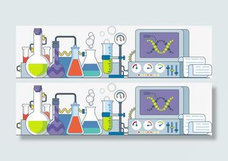 卡通版的实验室器材免抠