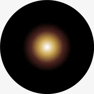 黄色闪耀光芒免抠