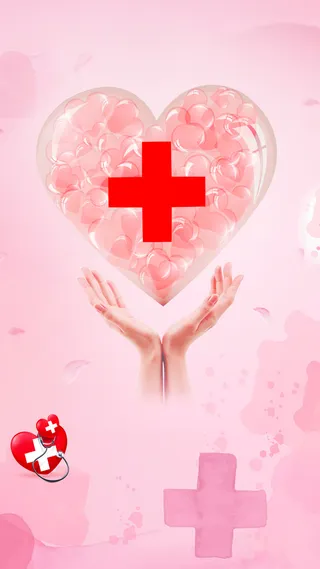 国际护士节宣传海报H5背景psd分层下载高清