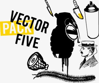 手绘 潮流元素图案免抠