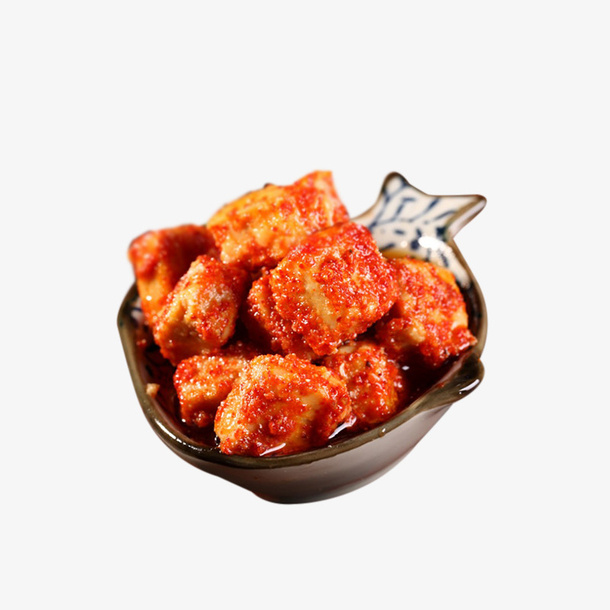 鱼型碗装香辣霉豆腐免抠