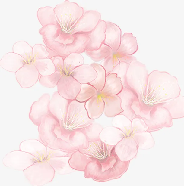 春天花朵装饰图案免抠