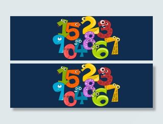 卡通设计数字背景高清