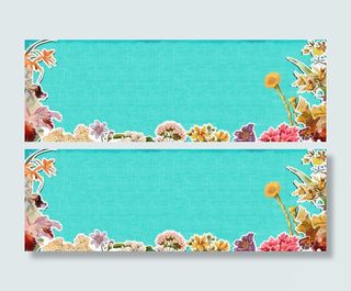 淘宝海报文艺背景