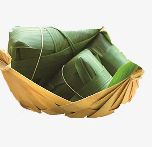 竹盘里的粽子免抠