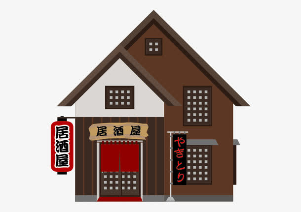 日本建筑居酒屋图片图片下载免抠