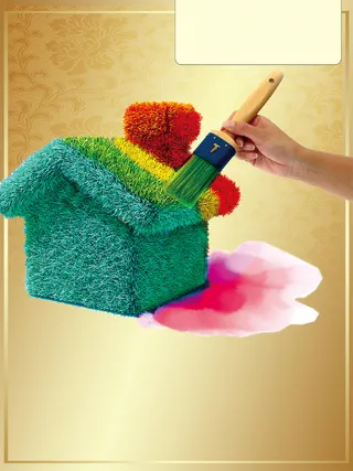 装饰公司海报背景素材高清