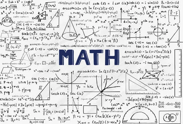 漂浮密集数学公式笔记免抠