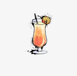 手绘饮料免抠