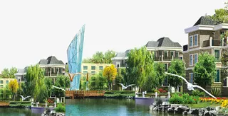 小区效果图免抠