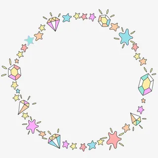 可爱星星花环免抠 可爱星星花环免抠
