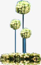 创意合成开放的花朵效果设计免抠