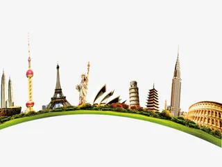 建筑和草地免抠