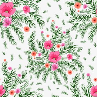 抽象花朵平铺免抠