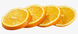 橙色香甜水果奉节脐橙片实物免抠
