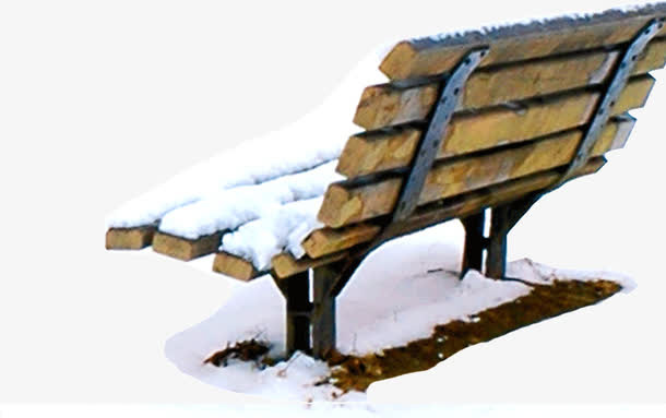 雪地长椅免抠